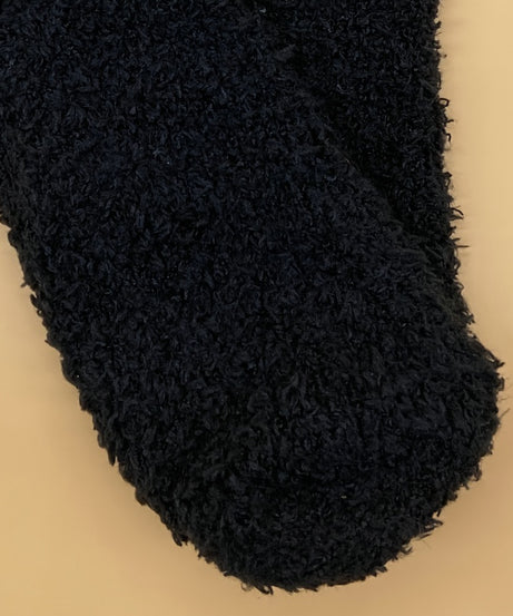 Warm & Fuzzy Embroidered Cartoon Socks, Warm Coral Fleece Socks For Winter, Women's Stocking & Hosiery