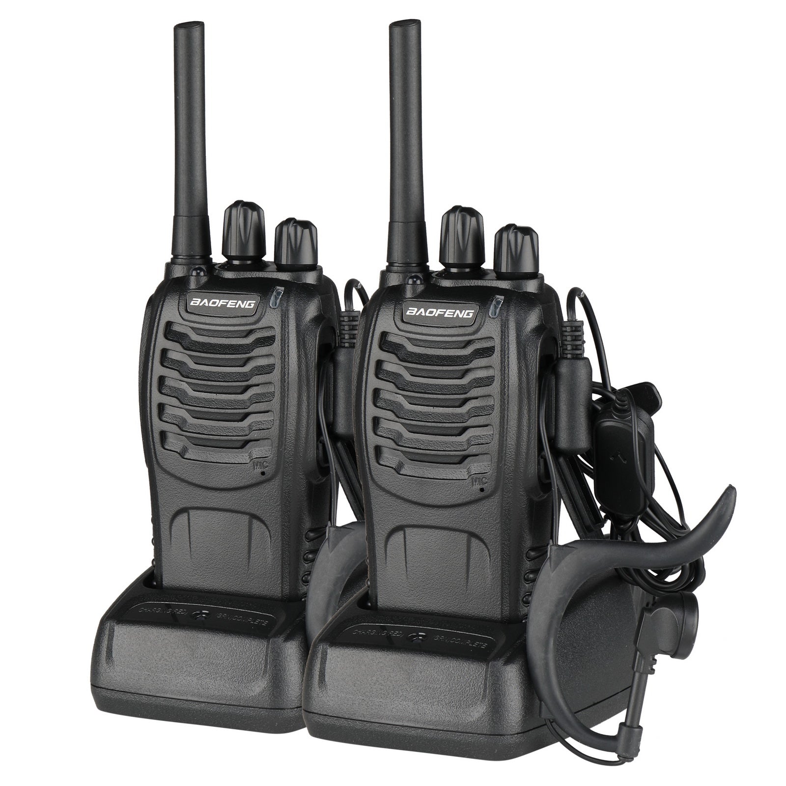 BF-88E 1500mAh Ultra-long Standby Walkie-talkie EU Standard Black