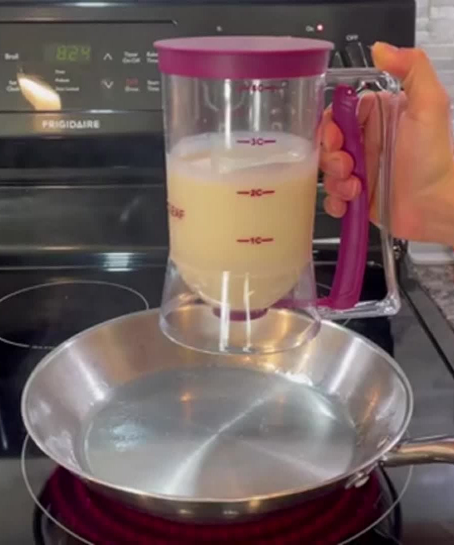 [Collapse Batter Dispenser] 1pc Collapsible Pancake Cupcake Batter Dispenser - Perfect Baking Tool For Cupcakes, Waffles, Muffin Mix, Or Any Baked Goods