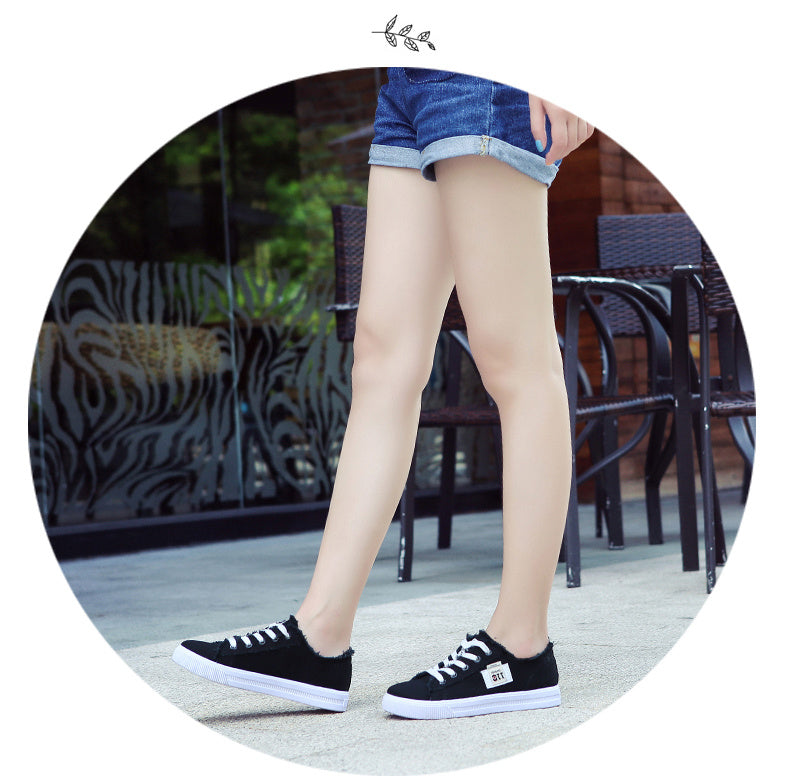 [Casual Canvas Shoes] White Women's Casual Round Toe Solid Color Canvas Shoes | Flat Bottom, PVC Sole, Fabric Upper And Insole, Hand Wash, No Dry Clean, Spring, Autumn, All Season 2022