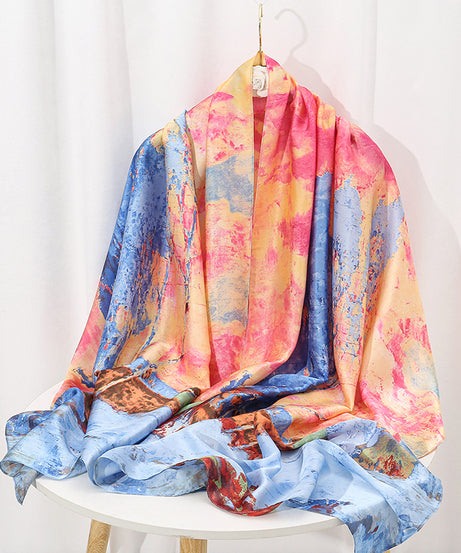 35.4"×70.9" Elegant Landscape Print Scarf Shawl - Windproof, Trendy, and Versatile Outdoor Wrap for Women - Stylish Hijab, Perfect for Any Occasion