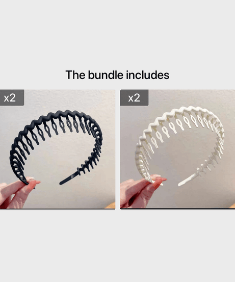 Hair Clip Frosted Color Headband Women's Non-slip Band Teeth Simple Pressure Headband Face Headband Hair Accessories