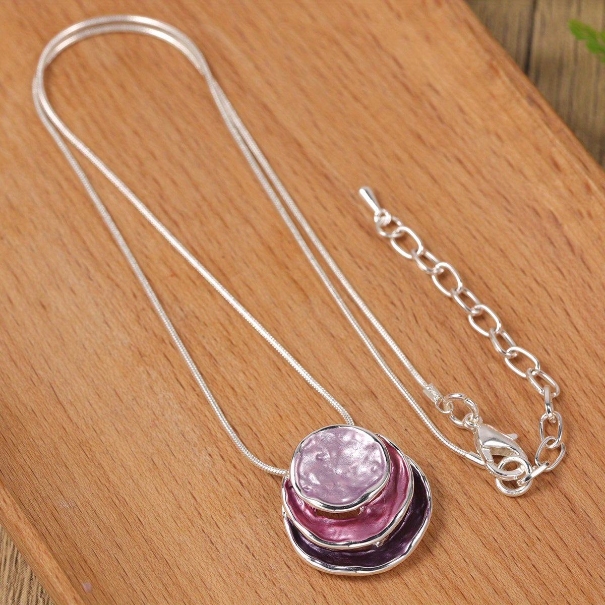 1pc Elegant Blue Enamel Pendant Necklace for Men - Zinc Alloy with Golden Accents, Twisted Rope Chain Design, Sophisticated Accessory for Formal or Casual Attire