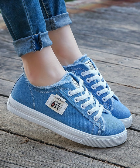 [Casual Canvas Shoes] White Women's Casual Round Toe Solid Color Canvas Shoes | Flat Bottom, PVC Sole, Fabric Upper And Insole, Hand Wash, No Dry Clean, Spring, Autumn, All Season 2022