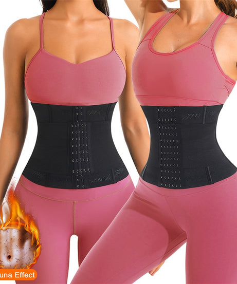 1pc Breathable Polyester Waist Cincher for Women - Medium Control Posture Improvement Shapewear with Adjustable Closure, Knit Fabric Weave, Hand Washable - 1pc