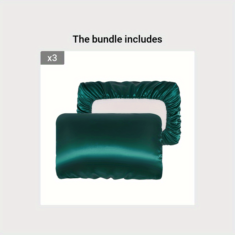 2pcs Soft And Breathable Satin Pillowcase With Elastic Cord - Perfect For A Comfortable Sleep In Your Bedroom