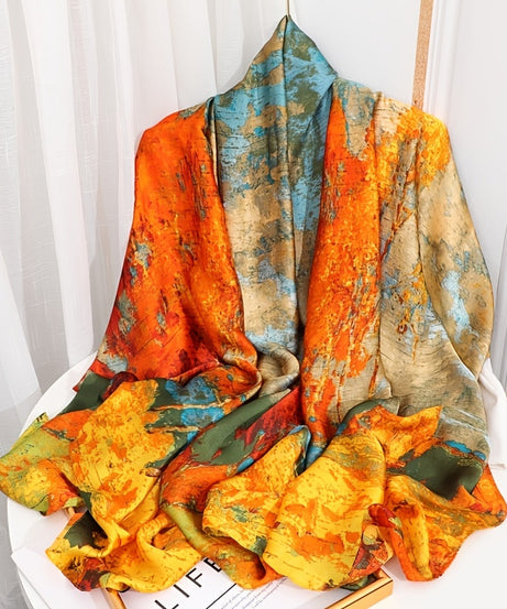 35.4"×70.9" Elegant Landscape Print Scarf Shawl - Windproof, Trendy, and Versatile Outdoor Wrap for Women - Stylish Hijab, Perfect for Any Occasion