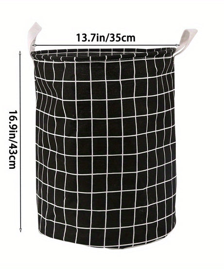 1pc Round Dirty Clothes Basket, Laundry Basket, Portable Dirty Clothes Hamper, laundry hhamper, storage bucket