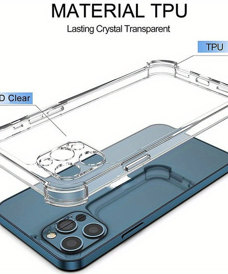 Durable And Transparent Phone Cover Designed for Various for iphone Models Including The Latest Ones, Providing Slim Protection.