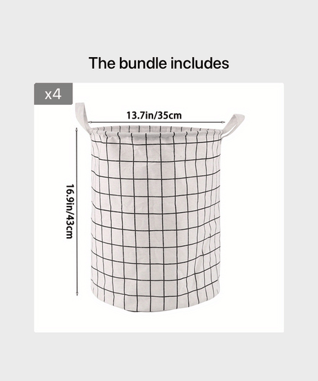 1pc Round Dirty Clothes Basket, Laundry Basket, Portable Dirty Clothes Hamper, laundry hhamper, storage bucket