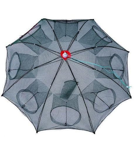 1pc Foldable Hexagonal Umbrella Fishing Net: Catch Minnow, Crayfish, and Crabs Effortlessly!