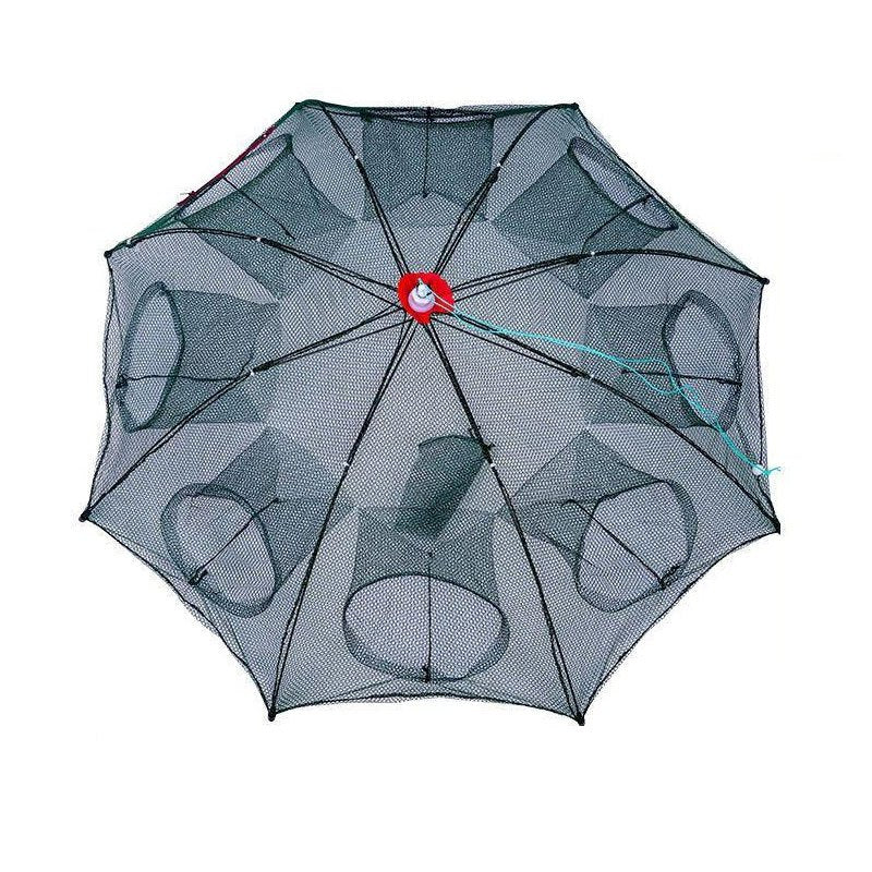 1pc Foldable Hexagonal Umbrella Fishing Net: Catch Minnow, Crayfish, and Crabs Effortlessly!