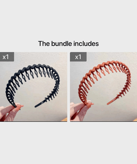 Hair Clip Frosted Color Headband Women's Non-slip Band Teeth Simple Pressure Headband Face Headband Hair Accessories