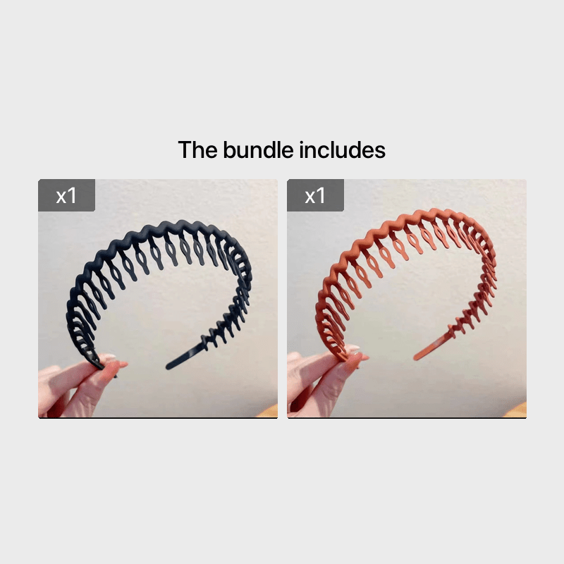 Hair Clip Frosted Color Headband Women's Non-slip Band Teeth Simple Pressure Headband Face Headband Hair Accessories