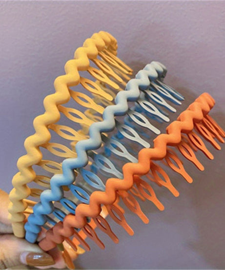 Hair Clip Frosted Color Headband Women's Non-slip Band Teeth Simple Pressure Headband Face Headband Hair Accessories