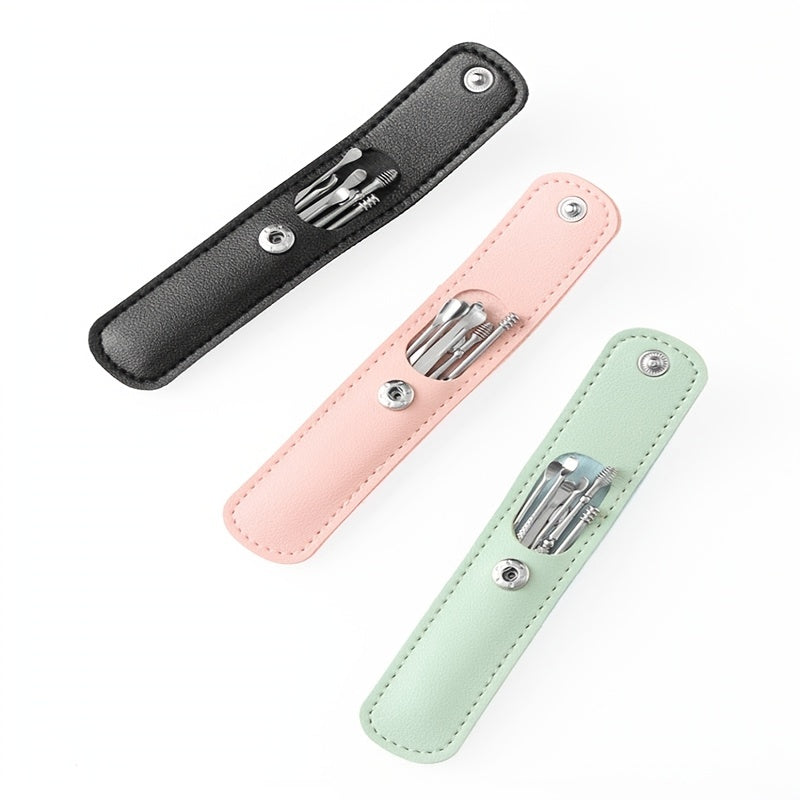 6pcs Spiral Spring Ear Cleaning Kit with Soft & Sturdy Ear Spoon & Probe Tools