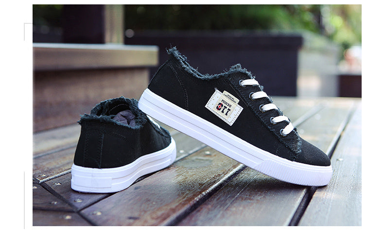 [Casual Canvas Shoes] White Women's Casual Round Toe Solid Color Canvas Shoes | Flat Bottom, PVC Sole, Fabric Upper And Insole, Hand Wash, No Dry Clean, Spring, Autumn, All Season 2022