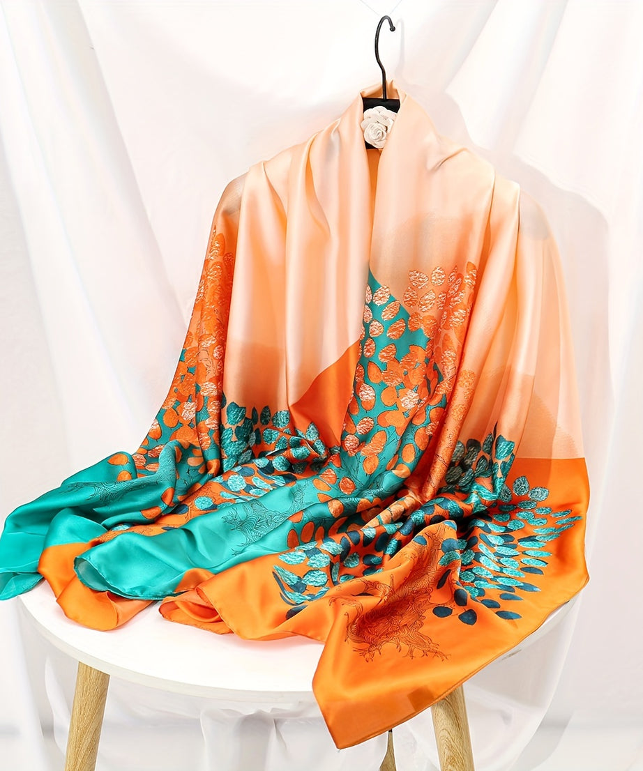 35.4"×70.9" Elegant Landscape Print Scarf Shawl - Windproof, Trendy, and Versatile Outdoor Wrap for Women - Stylish Hijab, Perfect for Any Occasion