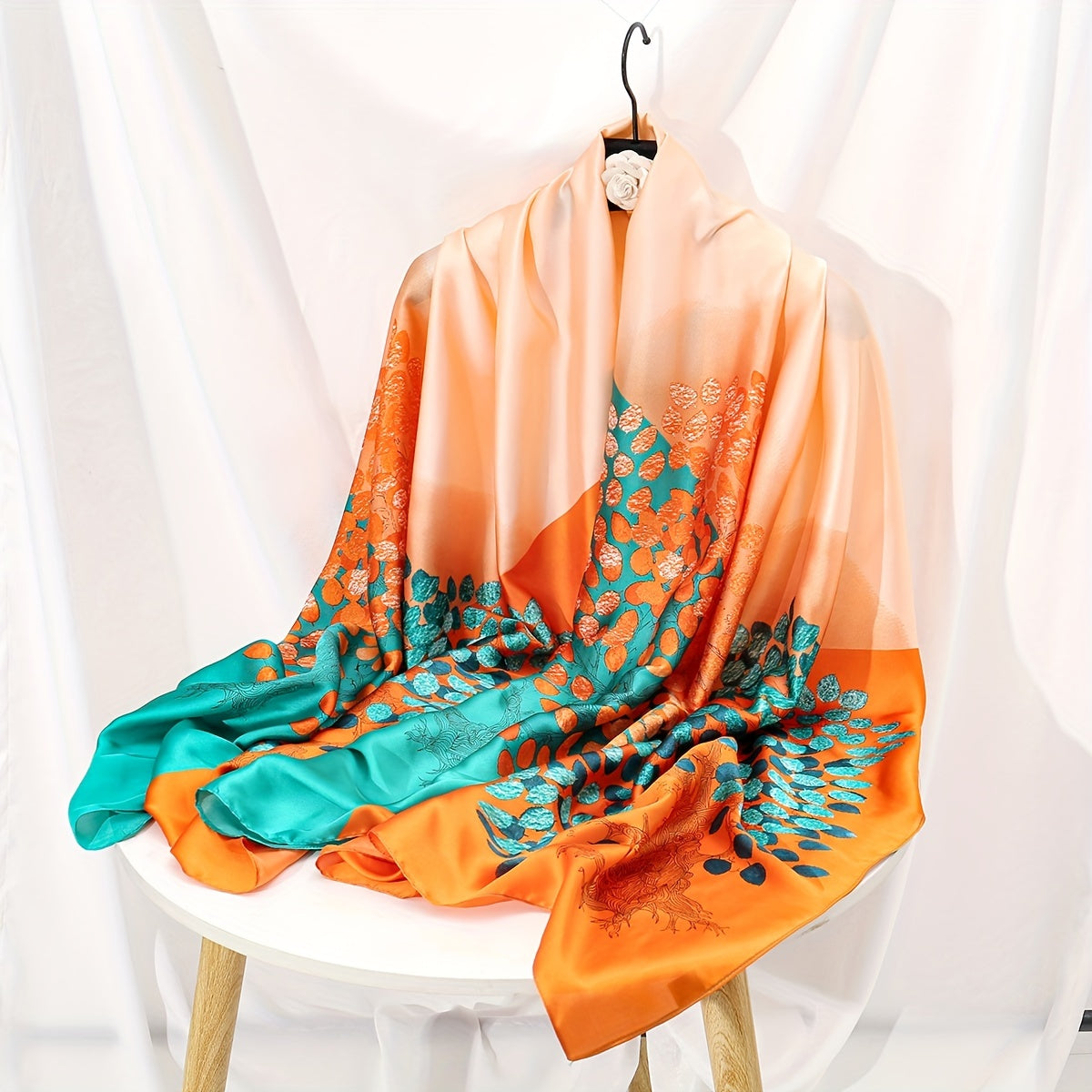 35.4"×70.9" Elegant Landscape Print Scarf Shawl - Windproof, Trendy, and Versatile Outdoor Wrap for Women - Stylish Hijab, Perfect for Any Occasion