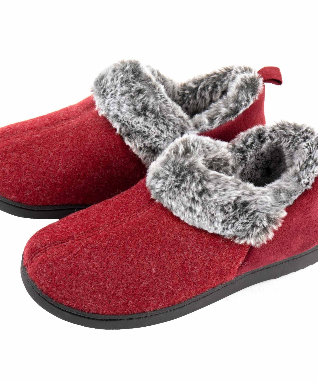 Women's Cozy Plush Household Shoes, Fuzzy Fleece Liner Package Heel Memory Foam Slip-on Shoes, Women's Footwear