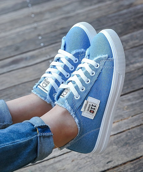 [Casual Canvas Shoes] White Women's Casual Round Toe Solid Color Canvas Shoes | Flat Bottom, PVC Sole, Fabric Upper And Insole, Hand Wash, No Dry Clean, Spring, Autumn, All Season 2022