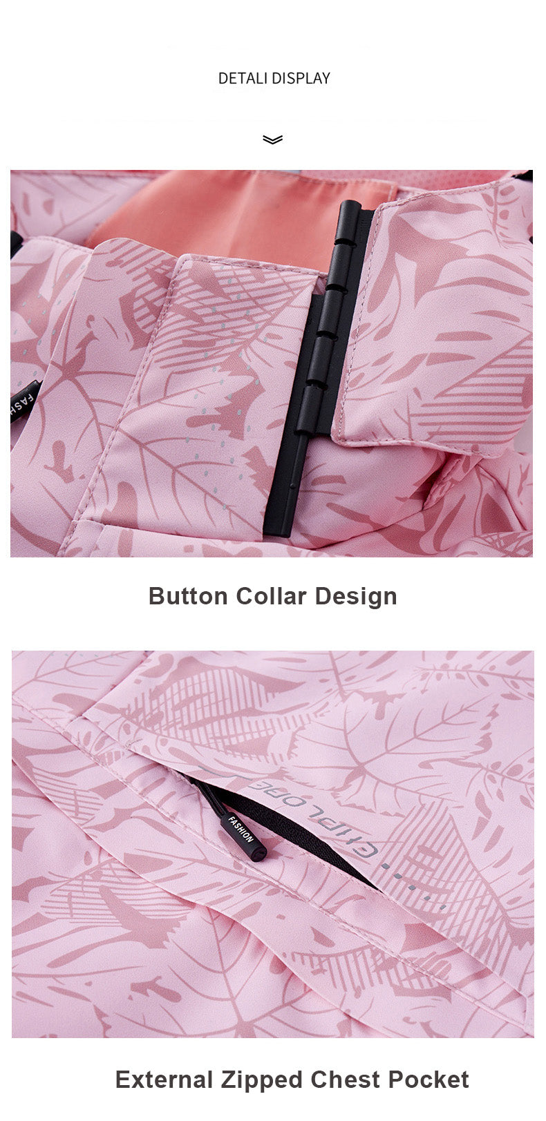 Women'S Windproof Jacket with Full-Zip Front - Lightweight Outdoor Coat, Stand Collar, Non-Stretch Fabric for Hiking, Camping, Travel - Bright Pink Windproof Shell (Spring/Fall/Summer) - Easy-Care Design, Hiking Gear, Camping