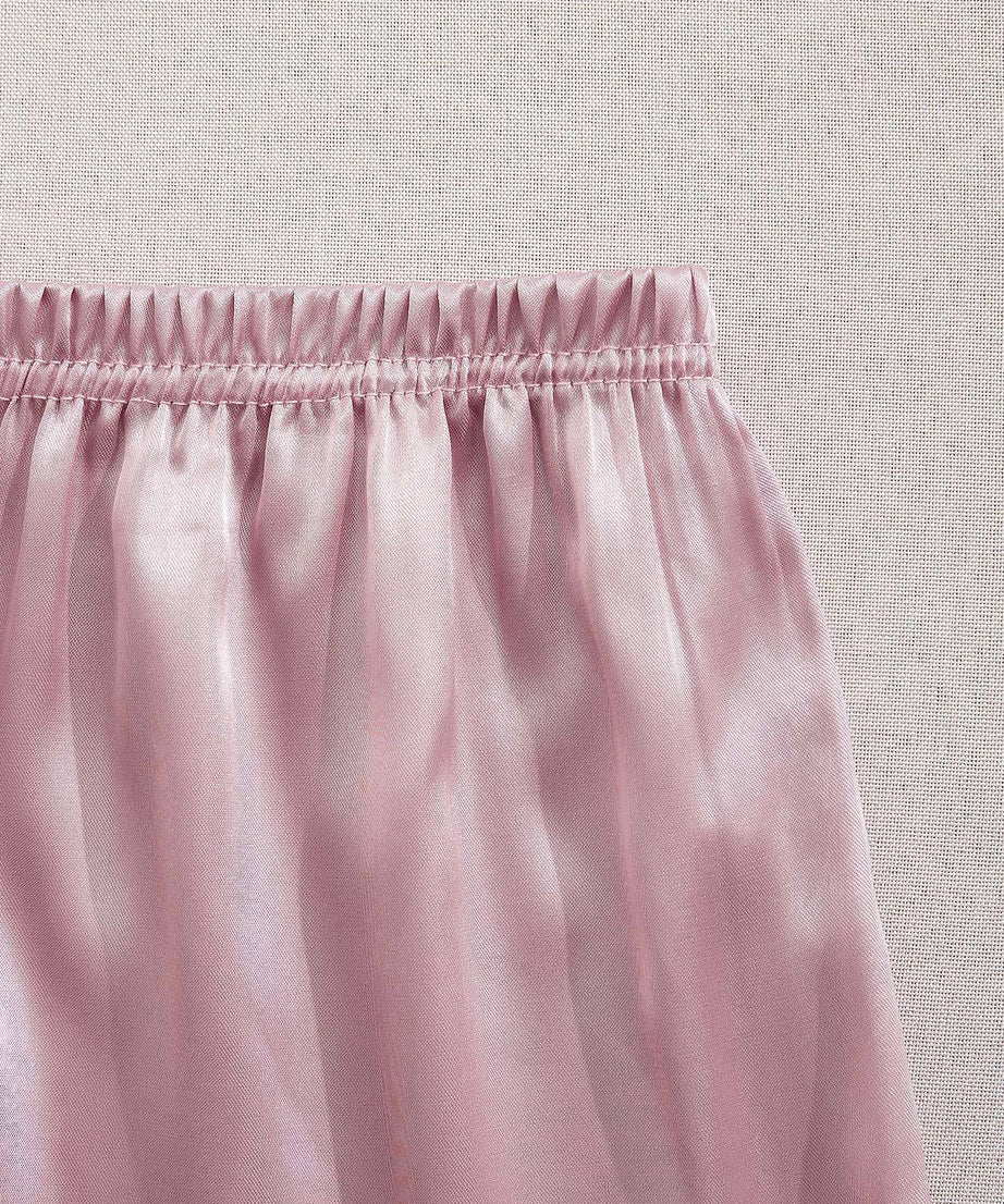 3 Sets Satin Pajama Set, Short Sleeve Lapel Top & Elastic Waistband Shorts, Women's Sleepwear & Loungewear