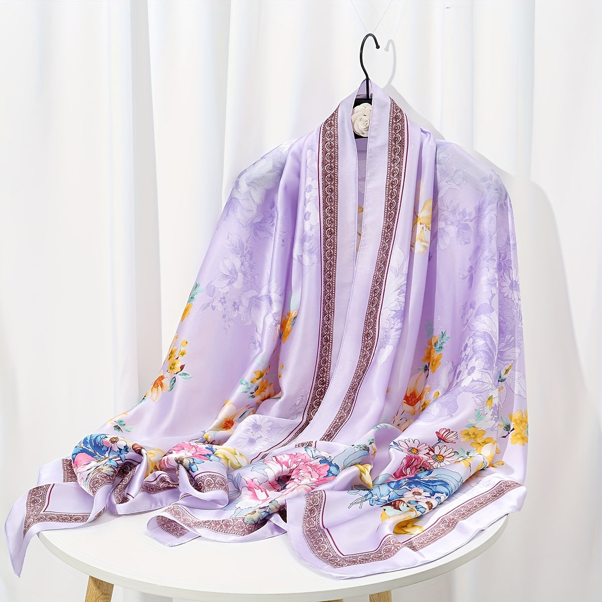 35.4"×70.9" Elegant Landscape Print Scarf Shawl - Windproof, Trendy, and Versatile Outdoor Wrap for Women - Stylish Hijab, Perfect for Any Occasion