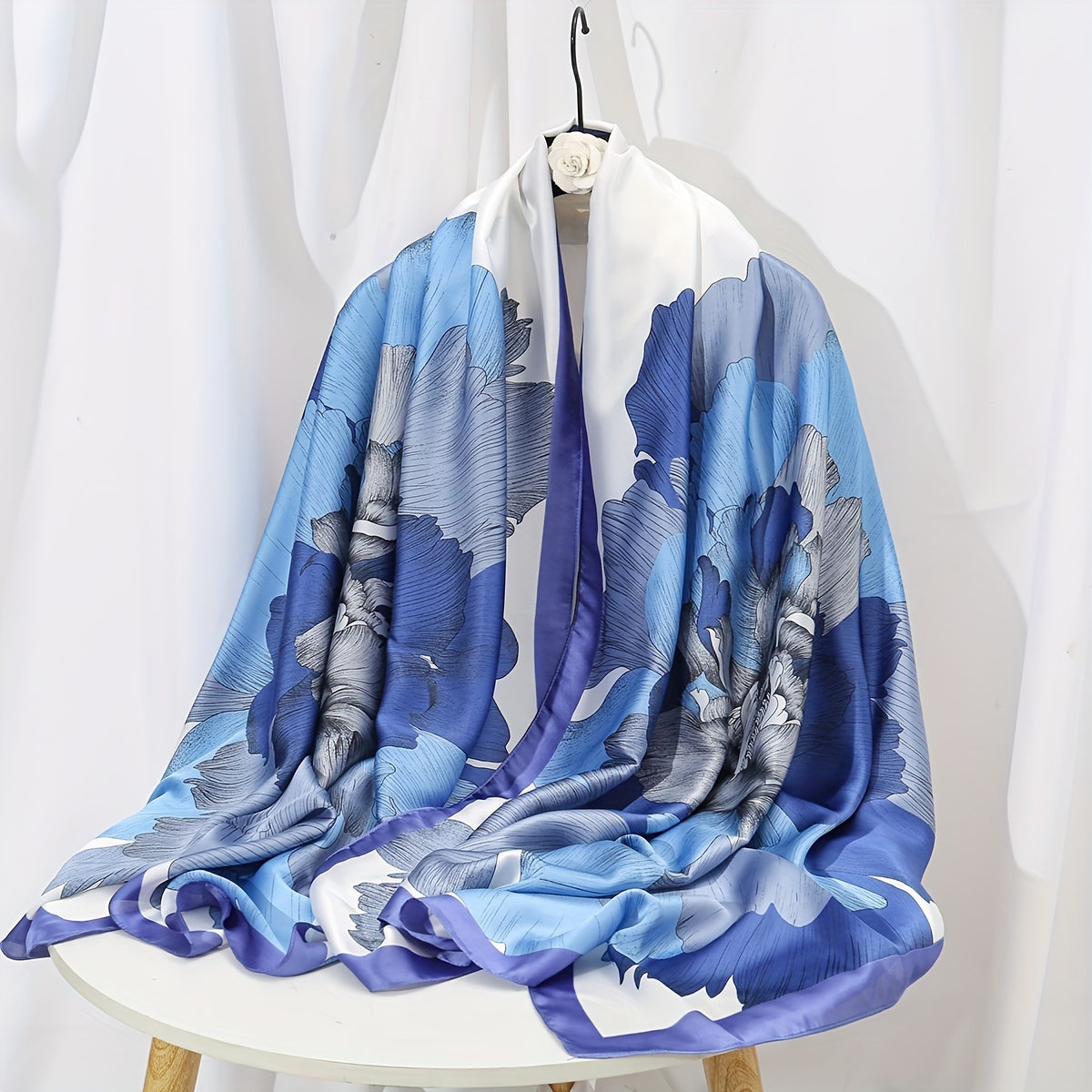 35.4"×70.9" Elegant Landscape Print Scarf Shawl - Windproof, Trendy, and Versatile Outdoor Wrap for Women - Stylish Hijab, Perfect for Any Occasion