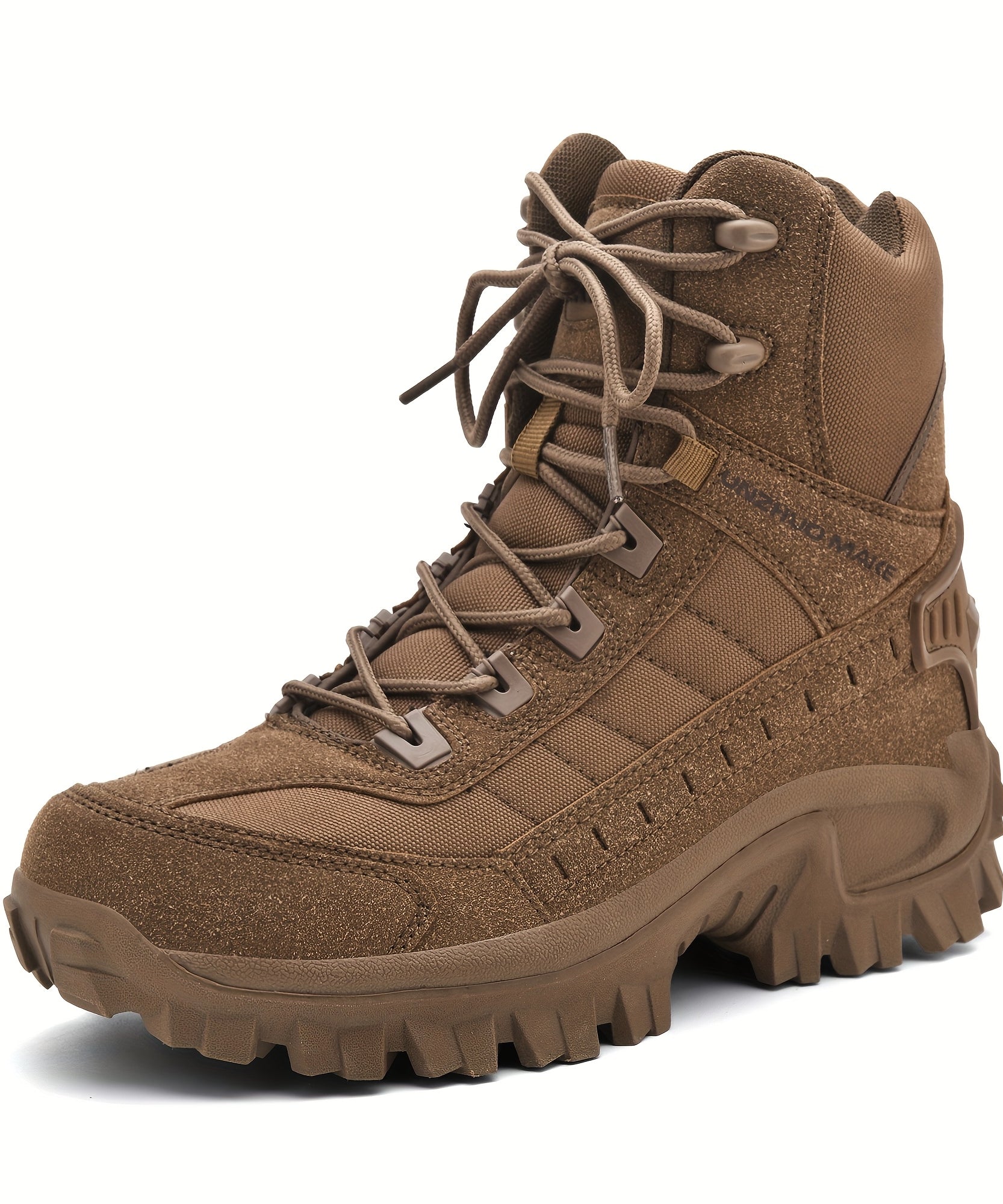 Men's High Top Hiking Boots, Shock-absorbing Non-slip Desert Boot, Winter Outdoor Camping Trekking Shoes