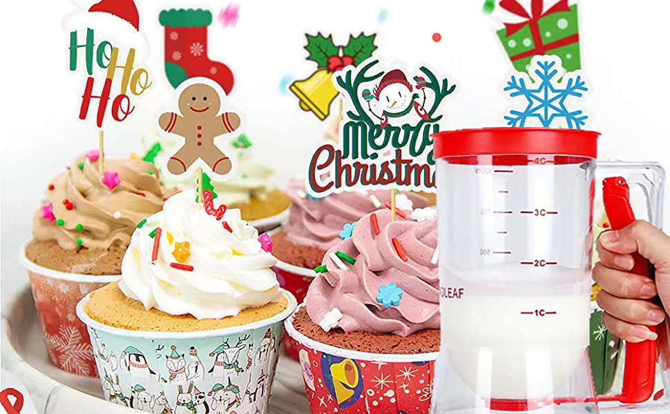 [Collapse Batter Dispenser] 1pc Collapsible Pancake Cupcake Batter Dispenser - Perfect Baking Tool For Cupcakes, Waffles, Muffin Mix, Or Any Baked Goods