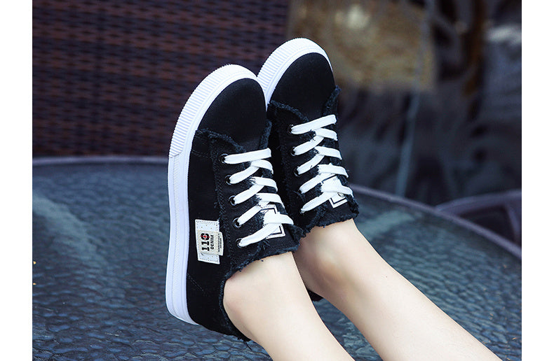 [Casual Canvas Shoes] White Women's Casual Round Toe Solid Color Canvas Shoes | Flat Bottom, PVC Sole, Fabric Upper And Insole, Hand Wash, No Dry Clean, Spring, Autumn, All Season 2022