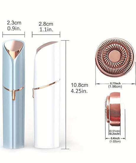 Conduroma Facial Hair Remover & Painless Shaver - USB- Epilation Razor for Women & Men, Face, Body, Bikini, Mustache, Eyebrow, Lip & Chin Trimmer, At- Hair Removal Device (USB Rechargeable)