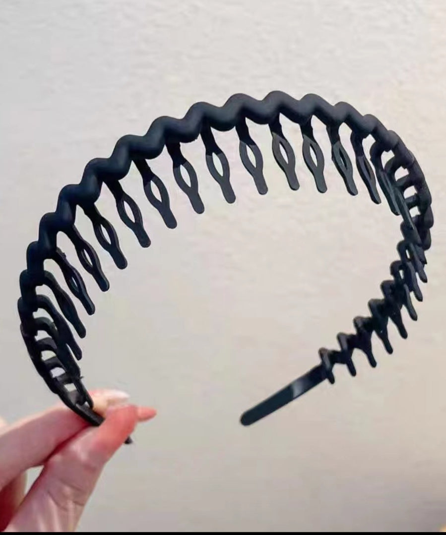 Hair Clip Frosted Color Headband Women's Non-slip Band Teeth Simple Pressure Headband Face Headband Hair Accessories