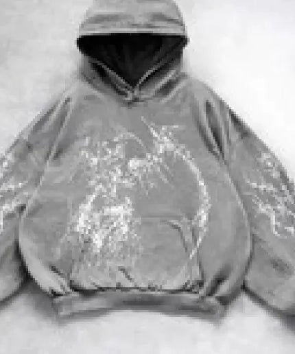 Hooded Printed Hip Hop Y2G Streetwear Sweatshirt