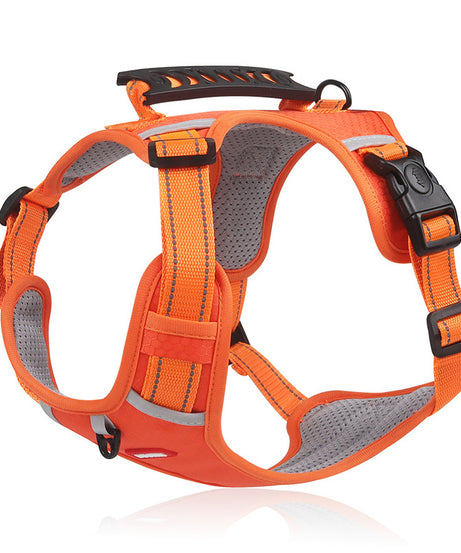 Adjustable No-Pull Pet Harness for Dogs and Cats - Soft Padded Harness with Easy Control Handle for Large Breeds - Prevents Choking and Pulling - Comfortable and Secure Fit