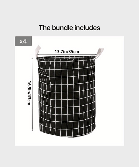 1pc Round Dirty Clothes Basket, Laundry Basket, Portable Dirty Clothes Hamper, laundry hhamper, storage bucket