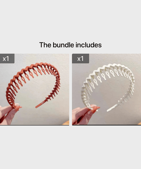 Hair Clip Frosted Color Headband Women's Non-slip Band Teeth Simple Pressure Headband Face Headband Hair Accessories