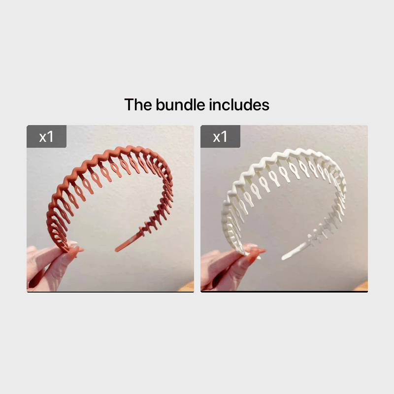 Hair Clip Frosted Color Headband Women's Non-slip Band Teeth Simple Pressure Headband Face Headband Hair Accessories