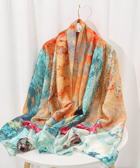 35.4"×70.9" Elegant Landscape Print Scarf Shawl - Windproof, Trendy, and Versatile Outdoor Wrap for Women - Stylish Hijab, Perfect for Any Occasion