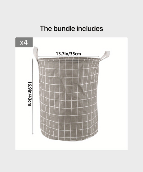 1pc Round Dirty Clothes Basket, Laundry Basket, Portable Dirty Clothes Hamper, laundry hhamper, storage bucket