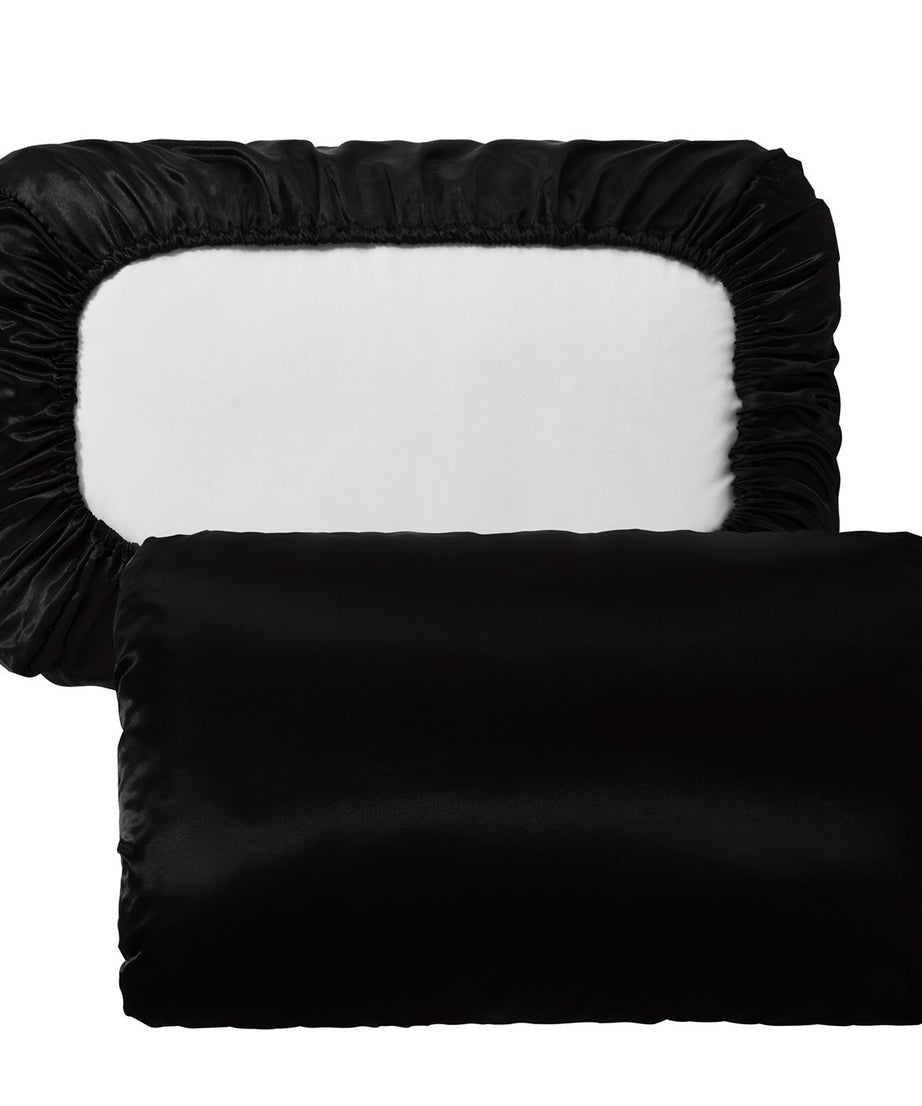 2pcs Soft And Breathable Satin Pillowcase With Elastic Cord - Perfect For A Comfortable Sleep In Your Bedroom