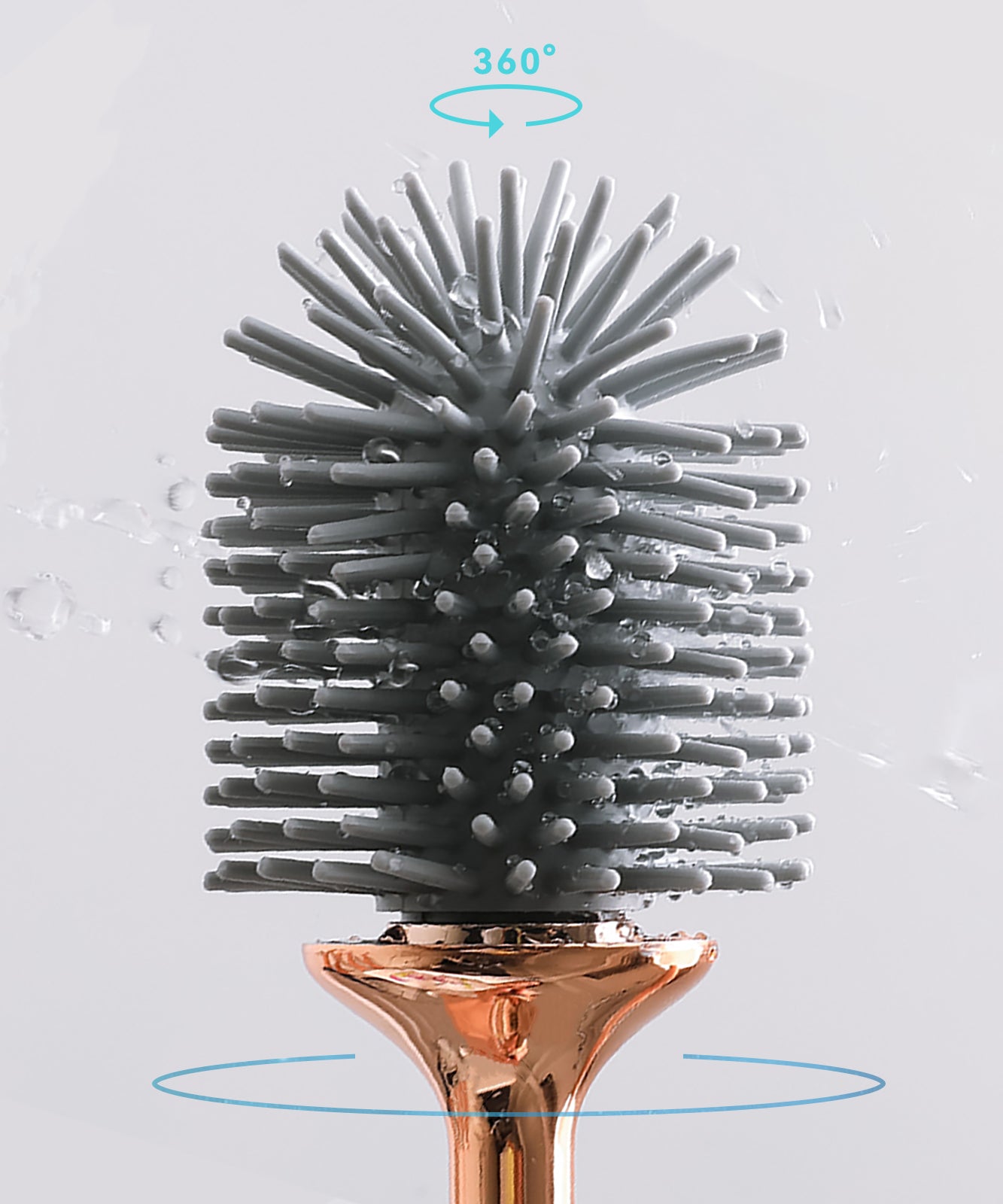 [Christmas Gifts] Aokala Toilet Brush And Holder, Elegant Toilet Bowl Brush Set with Ergonomic Long Handle