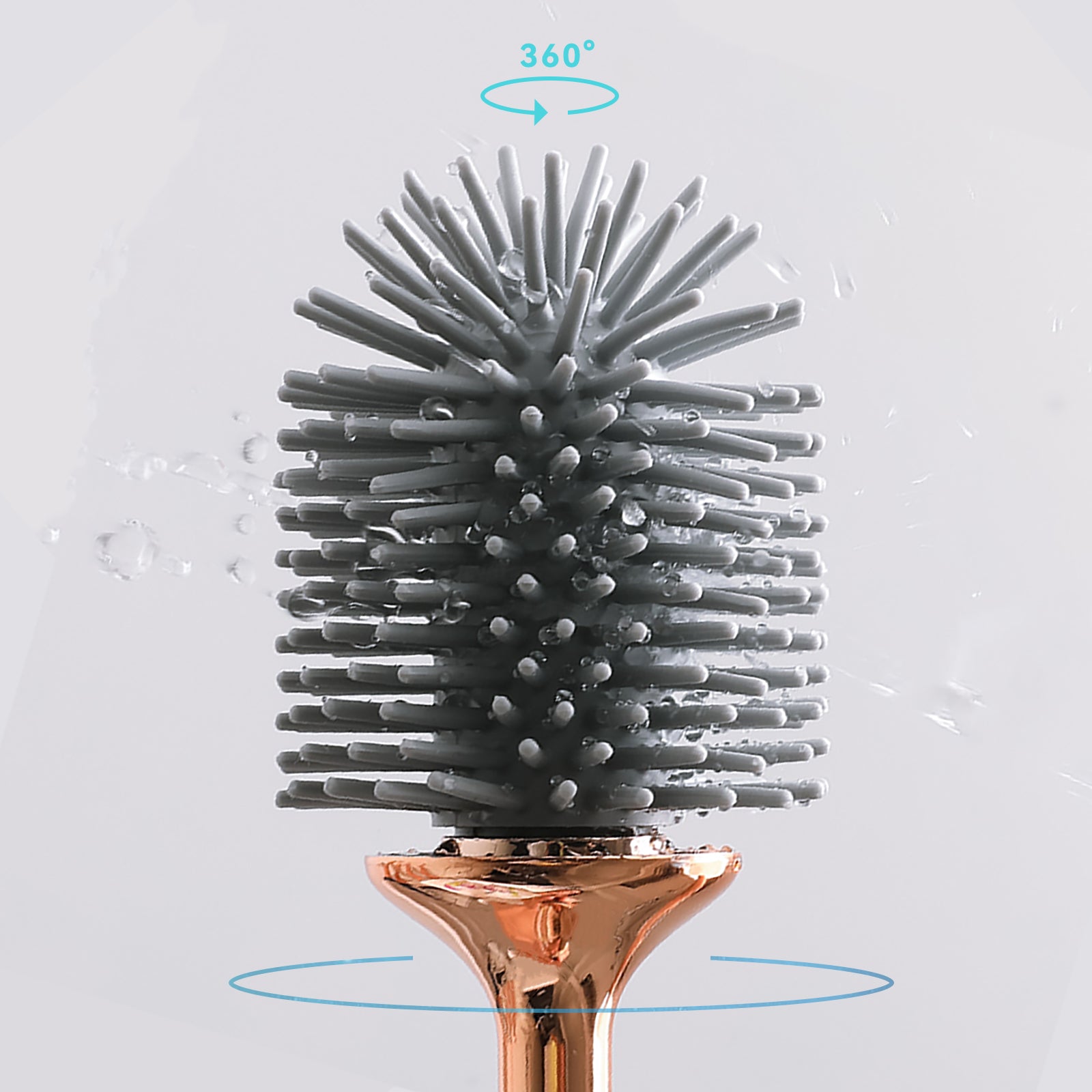 [Christmas Gifts] Aokala Toilet Brush And Holder, Elegant Toilet Bowl Brush Set with Ergonomic Long Handle