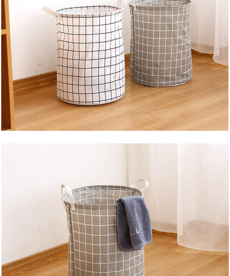 1pc Round Dirty Clothes Basket, Laundry Basket, Portable Dirty Clothes Hamper, laundry hhamper, storage bucket