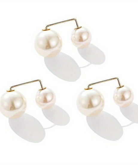 1/3pcs Waist Brooch Tightening Waistband Faux Pearl Pin Buckles Clothes Skirt Waist Pin Pants Buckle Brooches