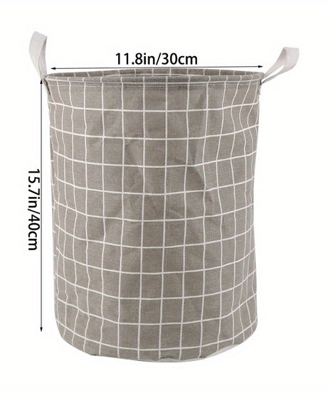 1pc Round Dirty Clothes Basket, Laundry Basket, Portable Dirty Clothes Hamper, laundry hhamper, storage bucket