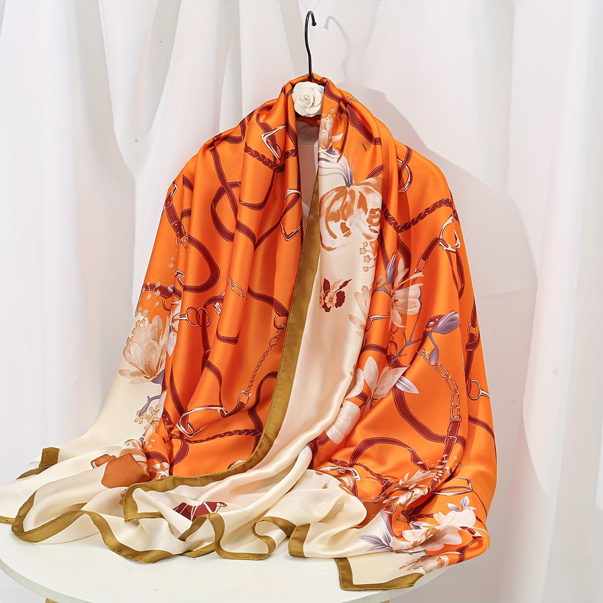 35.4"×70.9" Elegant Landscape Print Scarf Shawl - Windproof, Trendy, and Versatile Outdoor Wrap for Women - Stylish Hijab, Perfect for Any Occasion