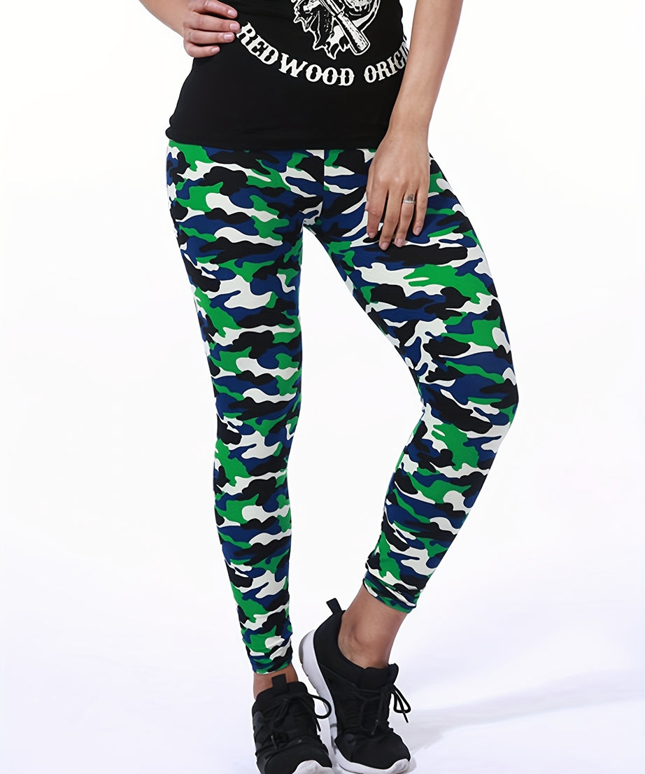 [Floral Leggings] High Waist Floral Printed Women's Leggings | Casual Sweatpants Pants
