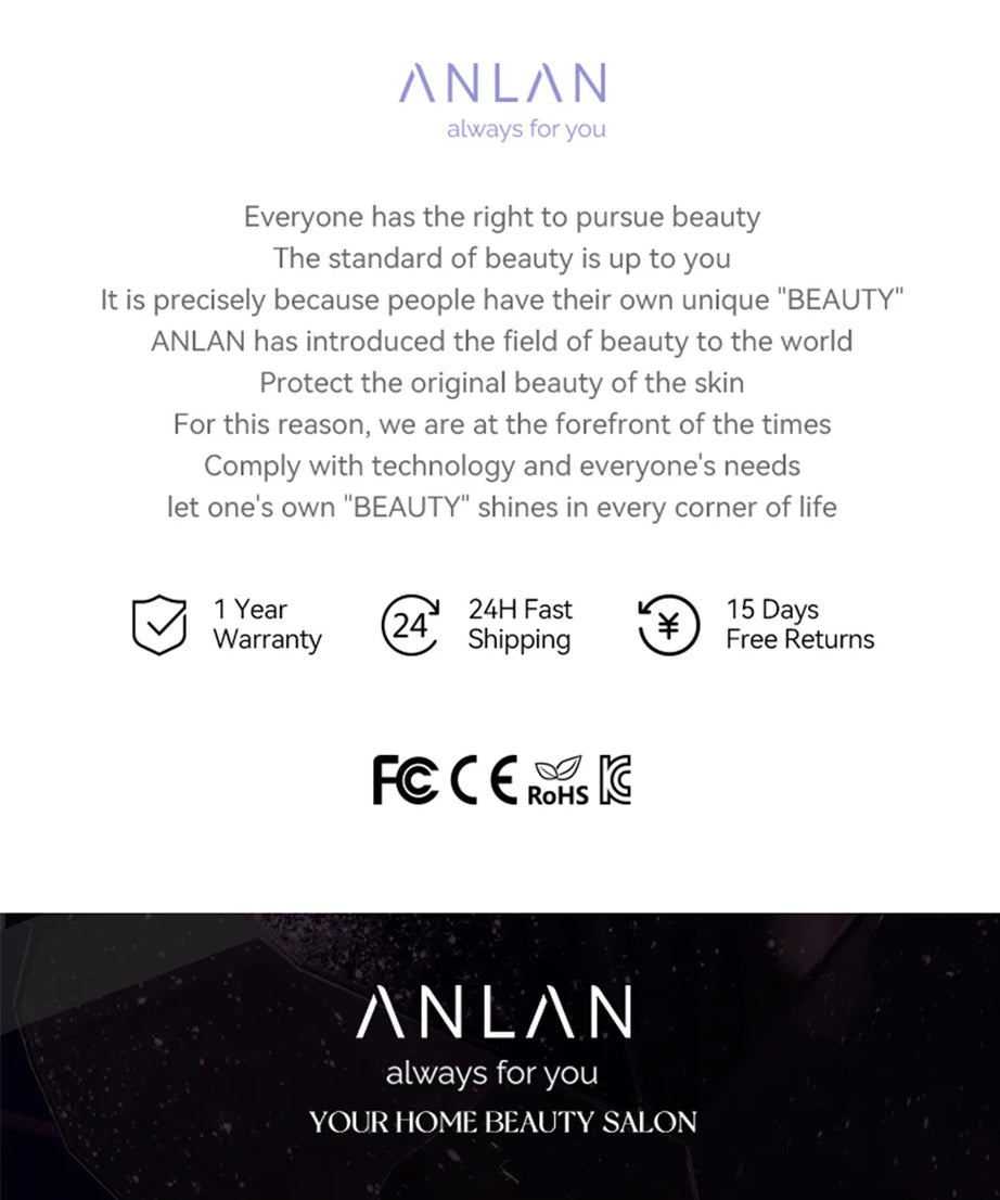 ANLAN Electric Guasha Massager EMS Face Lifting Anti-aging Remove Edema Firming Skin Clod Heat Scraping Skincare Beauty Device